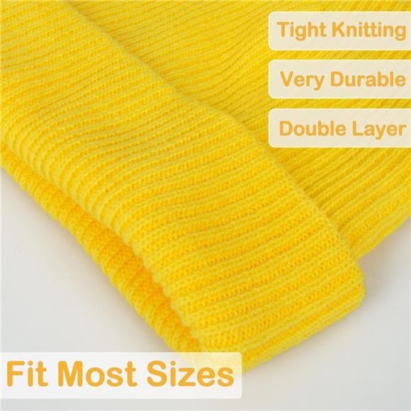 4 Pack Unisex Beanie Hats Winter Slouchy Beanies main image 4